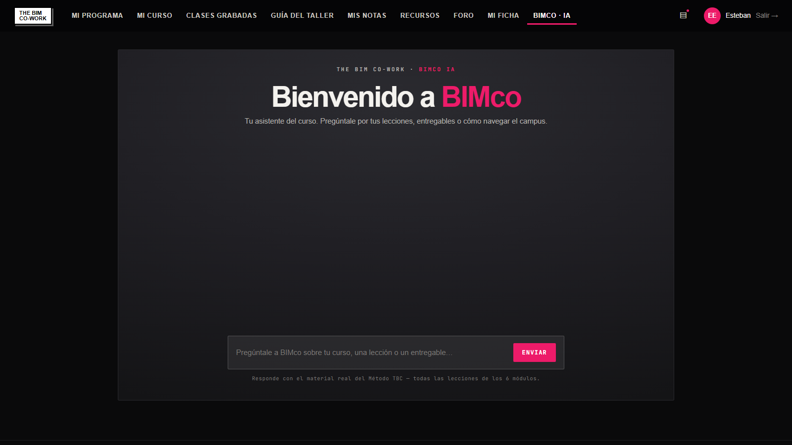 Campus virtual · BIMco tutor IA